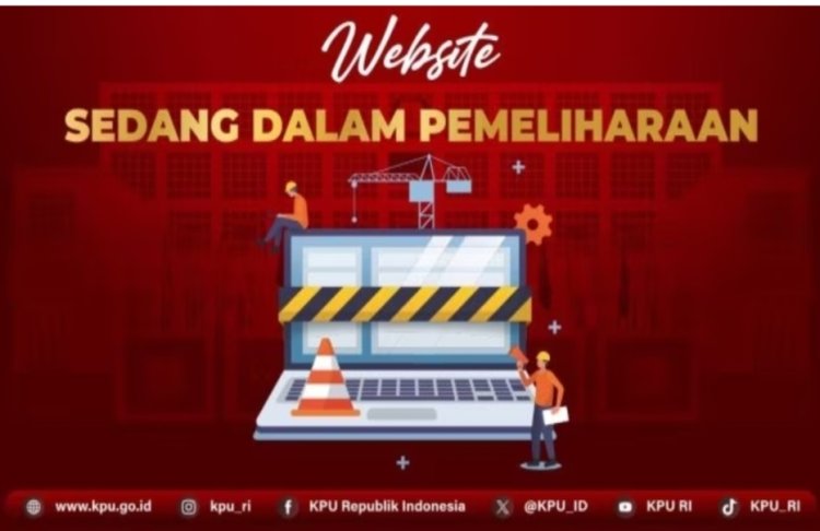 Website KPU RI Down, Tidak Bisa Diakses di Hari Pemilu 2024