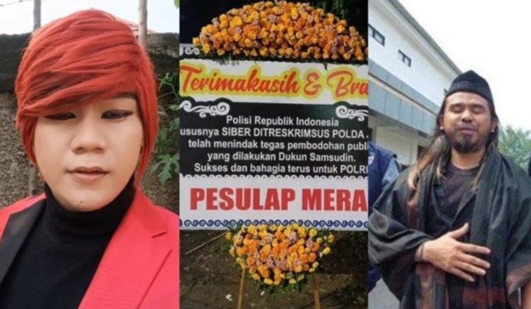 Gus Samsudin Ditahan, Pesulap Merah Kirim Karangan Bunga ke Polda Jatim