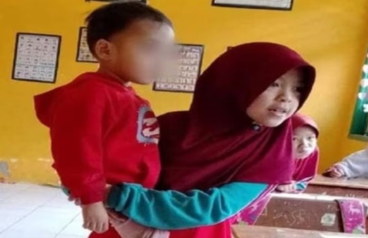 Pilu Nuraeni, Bocah SD yang Gendong Adiknya ke Sekolah di Sinjai Usai Ibunya Wafat