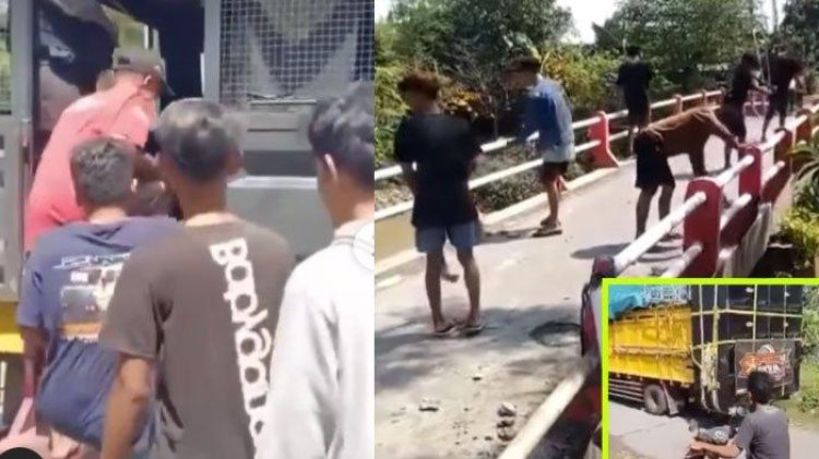 Viral! Demi Truk "Sound" Bisa Melintas, Pemuda di Demak Rusak Jembatan 
