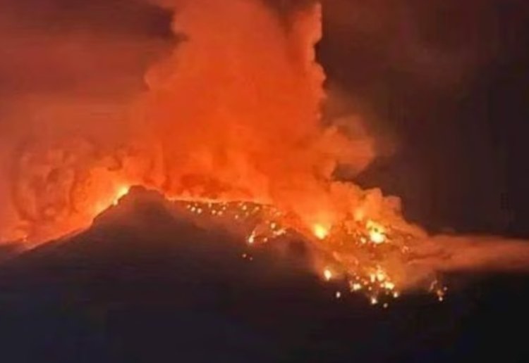 Gunung Ruang di Sulawesi Utara Meletus dan Berstatus Awas, Warga Radius 6 Km Dievakuasi
