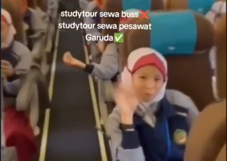 Viral Siswa SD Studi Tour Naik Pesawat ke Jakarta, Netizen: Nabung Berapa Lama
