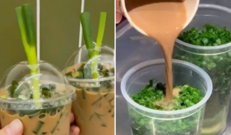 Viral di China, Kopi Dicampur Irisan Daun Bawang