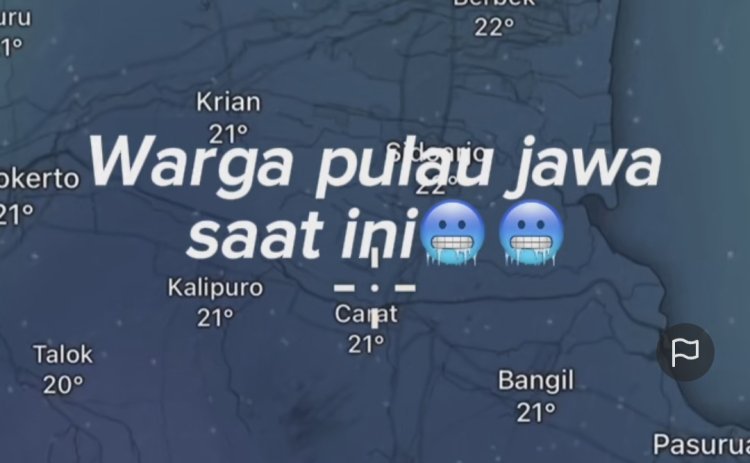 BMKG Jelaskan Penyebab Cuaca Terasa Lebih Dingin di Pulau Jawa