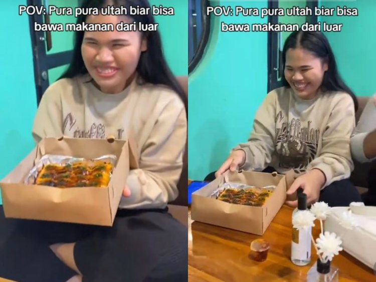 Viral! Mahasiswi di Pekanbaru Pura-Pura Ultah Demi Bisa Bawa Makanan ke Kafe