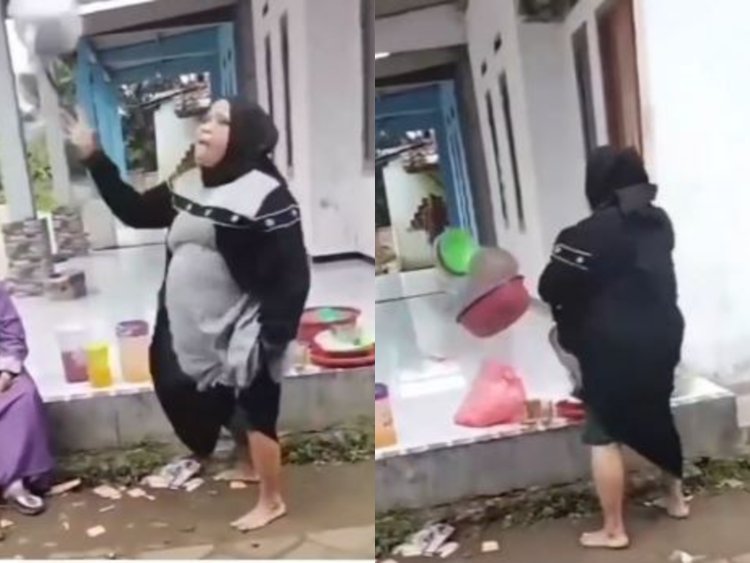 Viral! Ibu-Ibu Ngamuk Karena Akunnya Selalu Sepi, Barang-Barang Dilempar Hingga Pecah