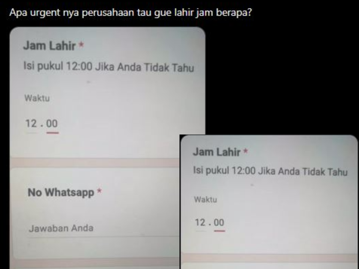 Heboh Form Lamaran Kerja Minta Jam Lahir, Warganet: Emang Sepenting Itu?