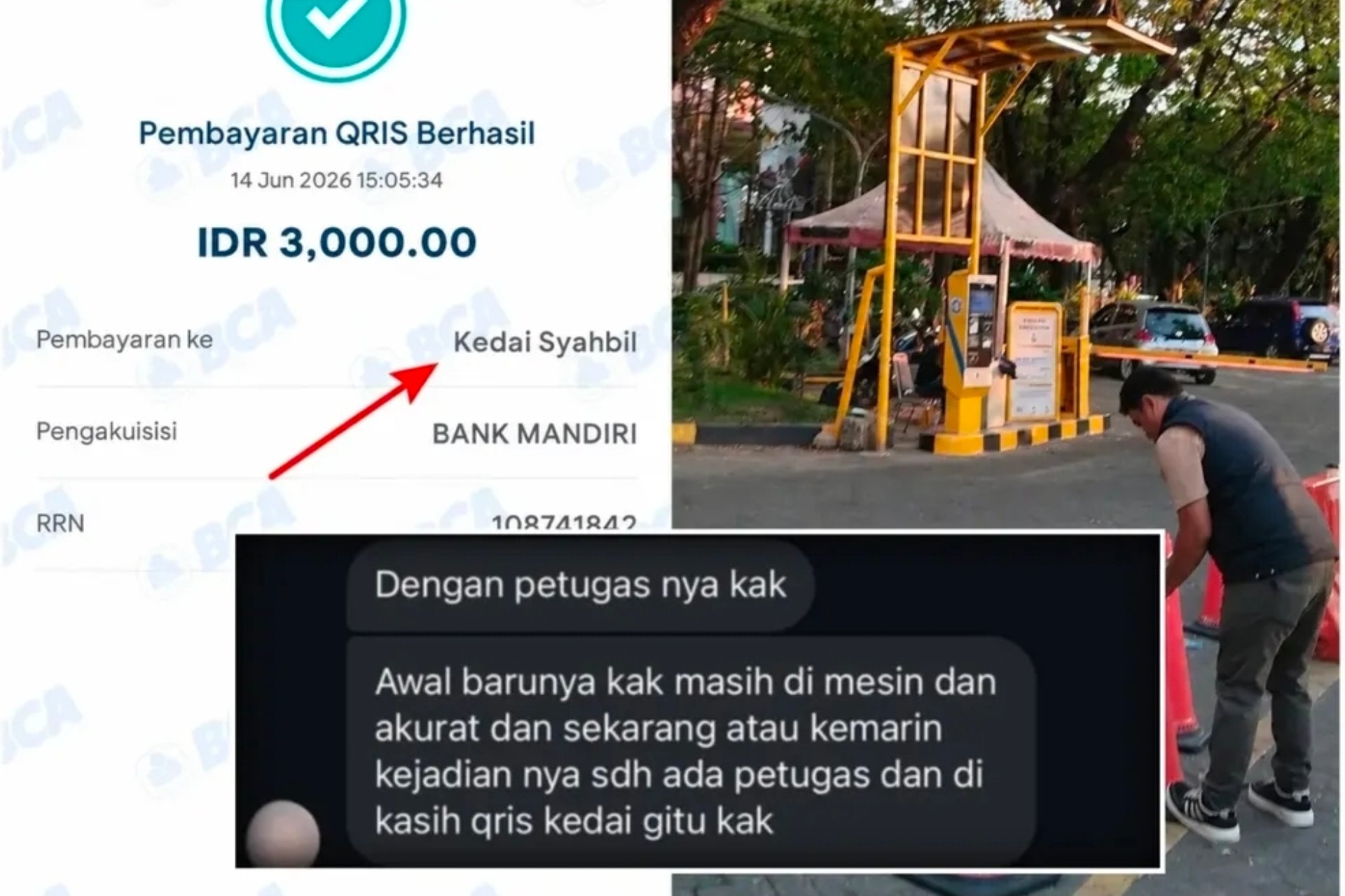 Heboh! Bayar Parkir QRIS di Pantai Losari Makassar Malah Masuk ke 'Kedai Syahbil'