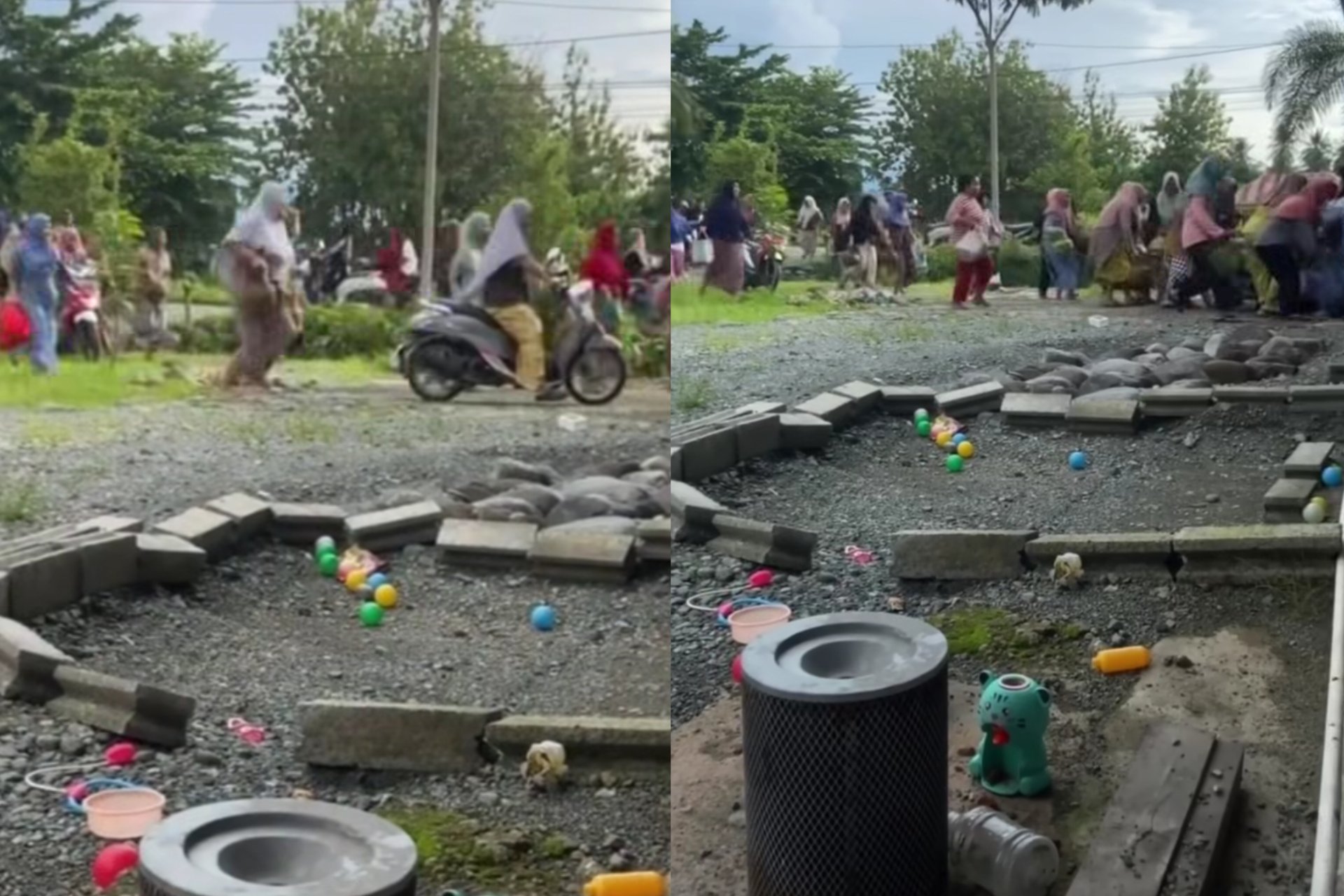 Video Viral Emak-Emak di Sulteng Lari Tunggang Langgang Demi Gas LPG 3 Kg
