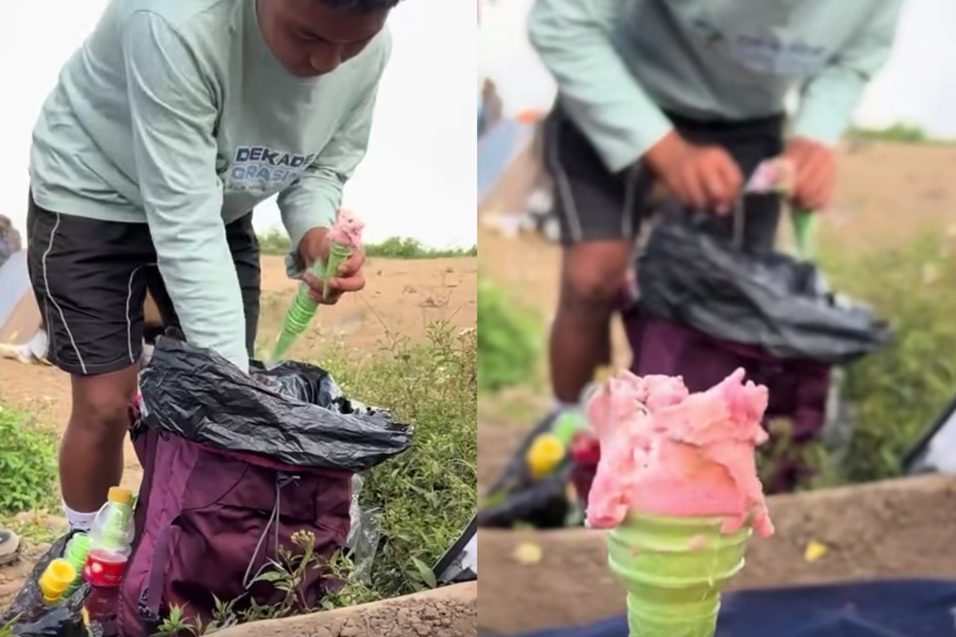Plot Twist Tergokil! Pendaki Syok Temukan Penjual Es Krim di Area Camping Gunung Sindoro