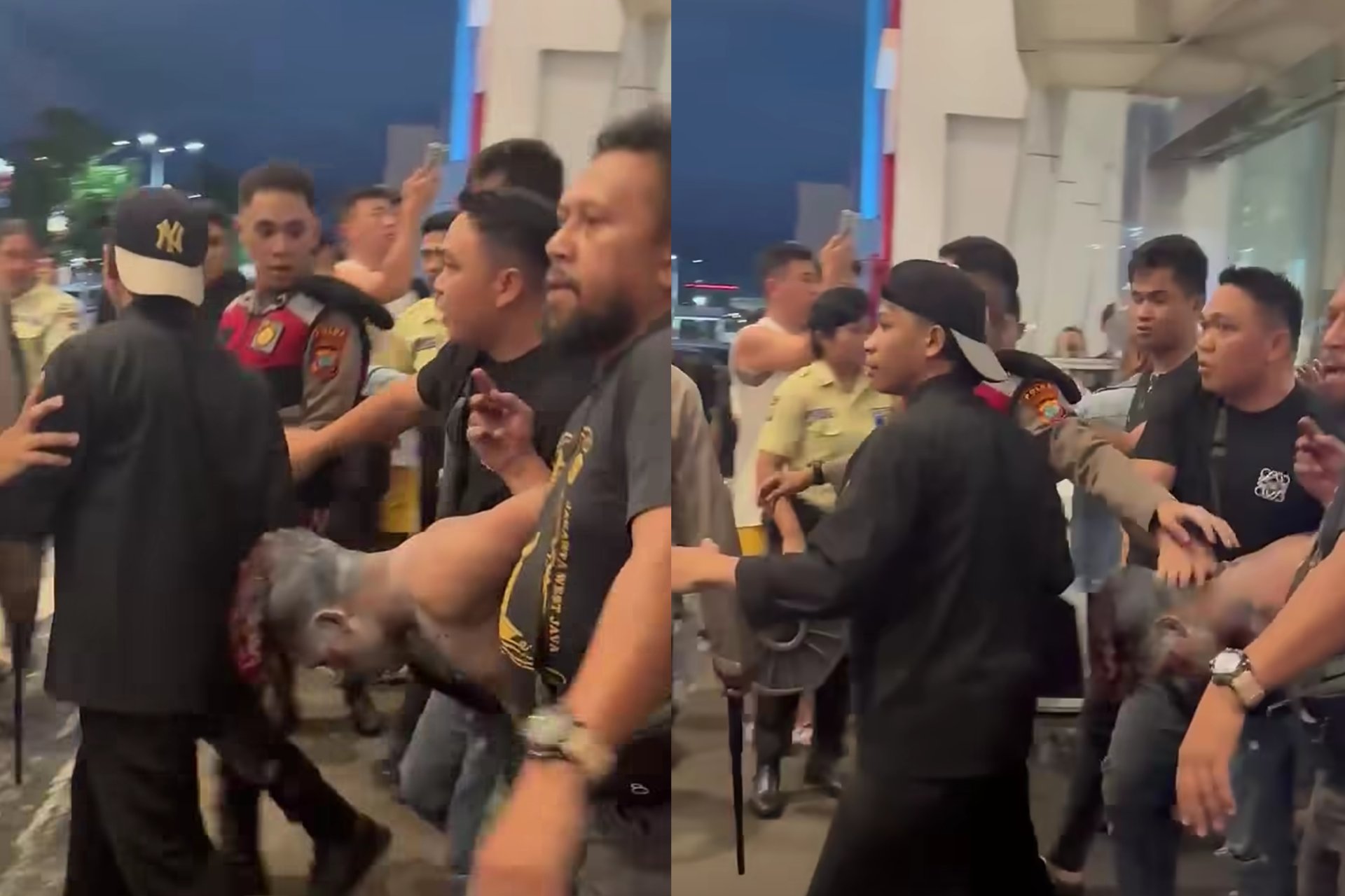 Pria Bawa Senjata Tajam Mengamuk di Mantos, Pengunjung Panik Berhamburan