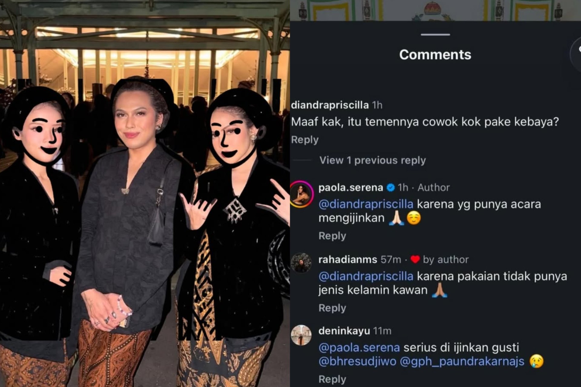 Viral Pria Kenakan Kebaya di Kirab Mangkunegaran, Netizen Tuding Tak Hargai Adat