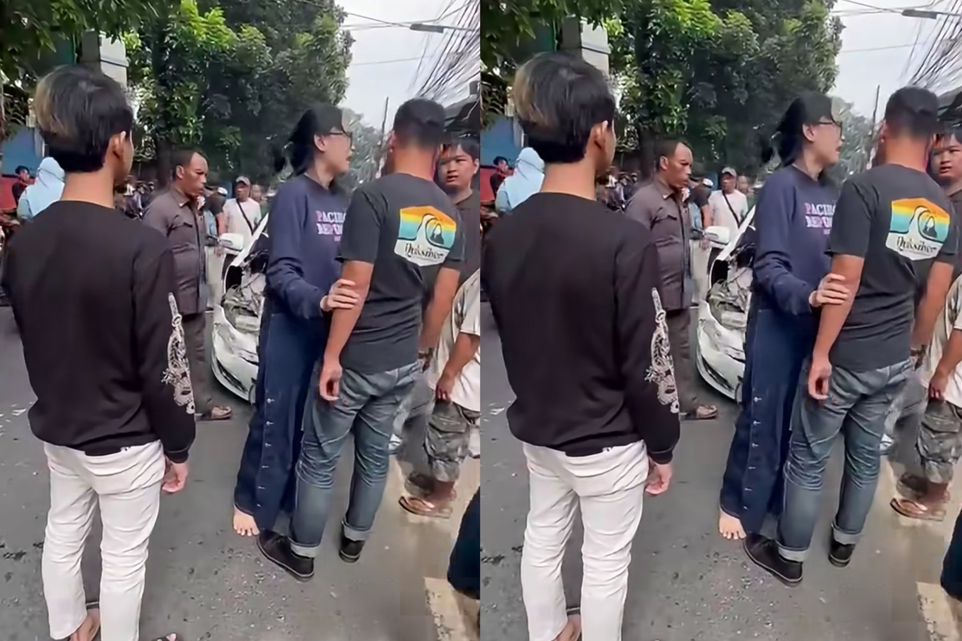 Aksi Kejar-kejaran Toyota Yaris vs Pajero Sport di Cipayung Berujung Tabrakan Beruntun
