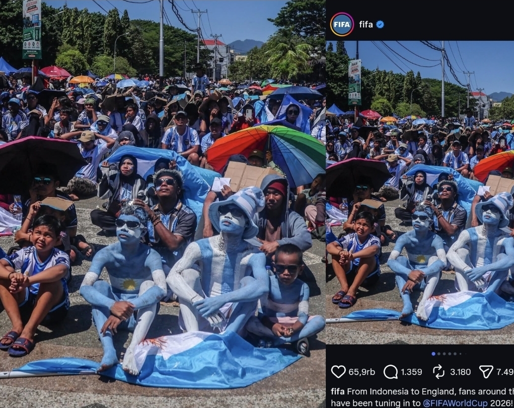 Membanggakan! Momen Nobar Piala Dunia 2026 di Ternate Masuk Feed Instagram Resmi FIFA