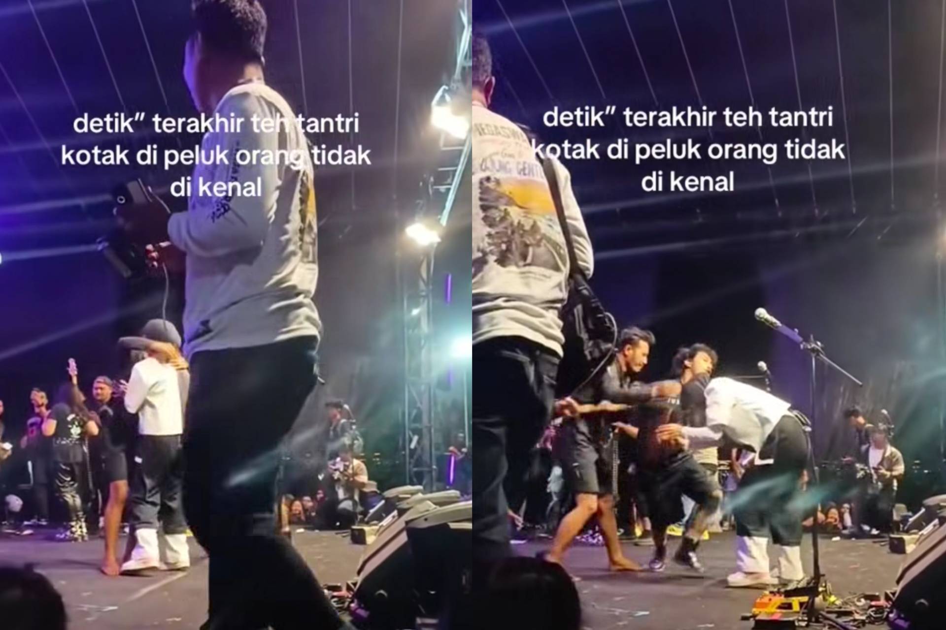 Tantri Kotak Dipeluk Pria Tak Dikenal Saat Konser, Begini Pesan Sang Suami