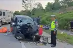 Pulang Liburan dari Jogja, Sekeluarga Kecelakaan di Tol Terpeka, 4 Orang Tewas