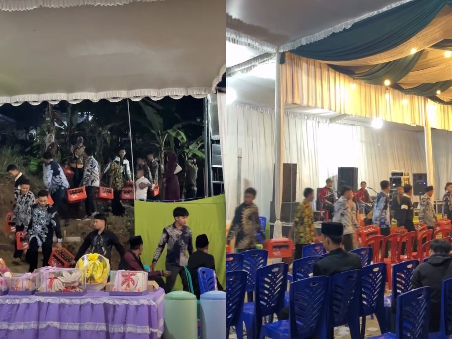 Heboh 'Kereta Api' Krat Minuman di Hajatan Semarang, Bukti Kekompakan Karang Taruna Saat Nyinom