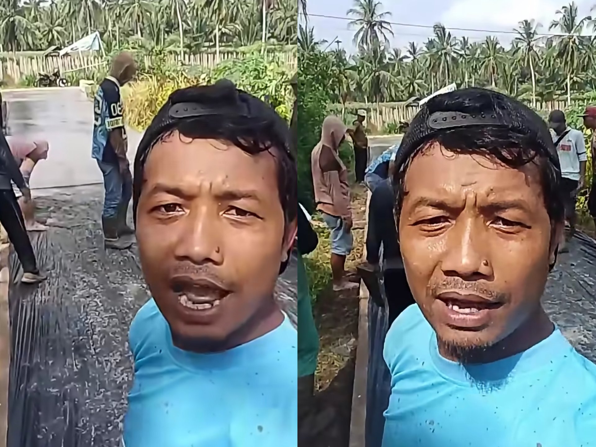 Kecewa Jalan Rusak Tak Diperbaiki, Warga Lampung Timur Alihkan Uang Pajak untuk Bangun Jalan