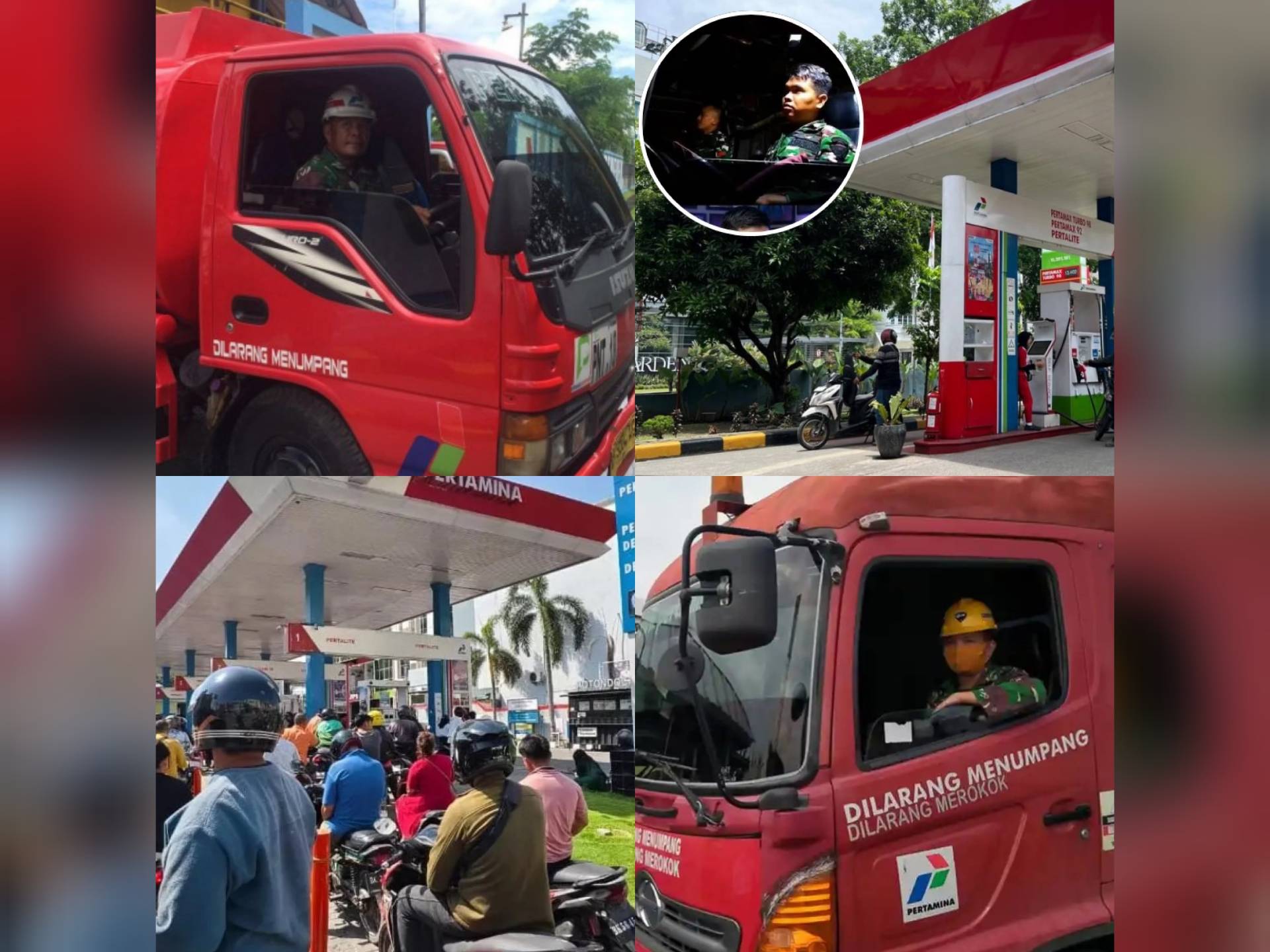 Distribusi BBM di Sumut Berangsur Normal, TNI Bantu Pertamina Kirim Pasokan ke SPBU