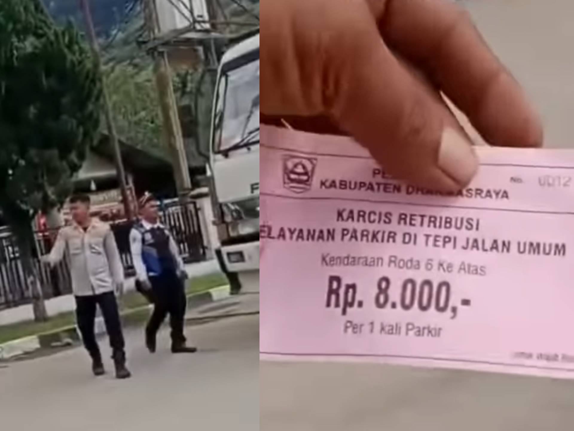 Heboh! Sopir Truk Antre Solar di SPBU Dharmasraya Ditarik Biaya Parkir Rp8.000 oleh Petugas Dishub