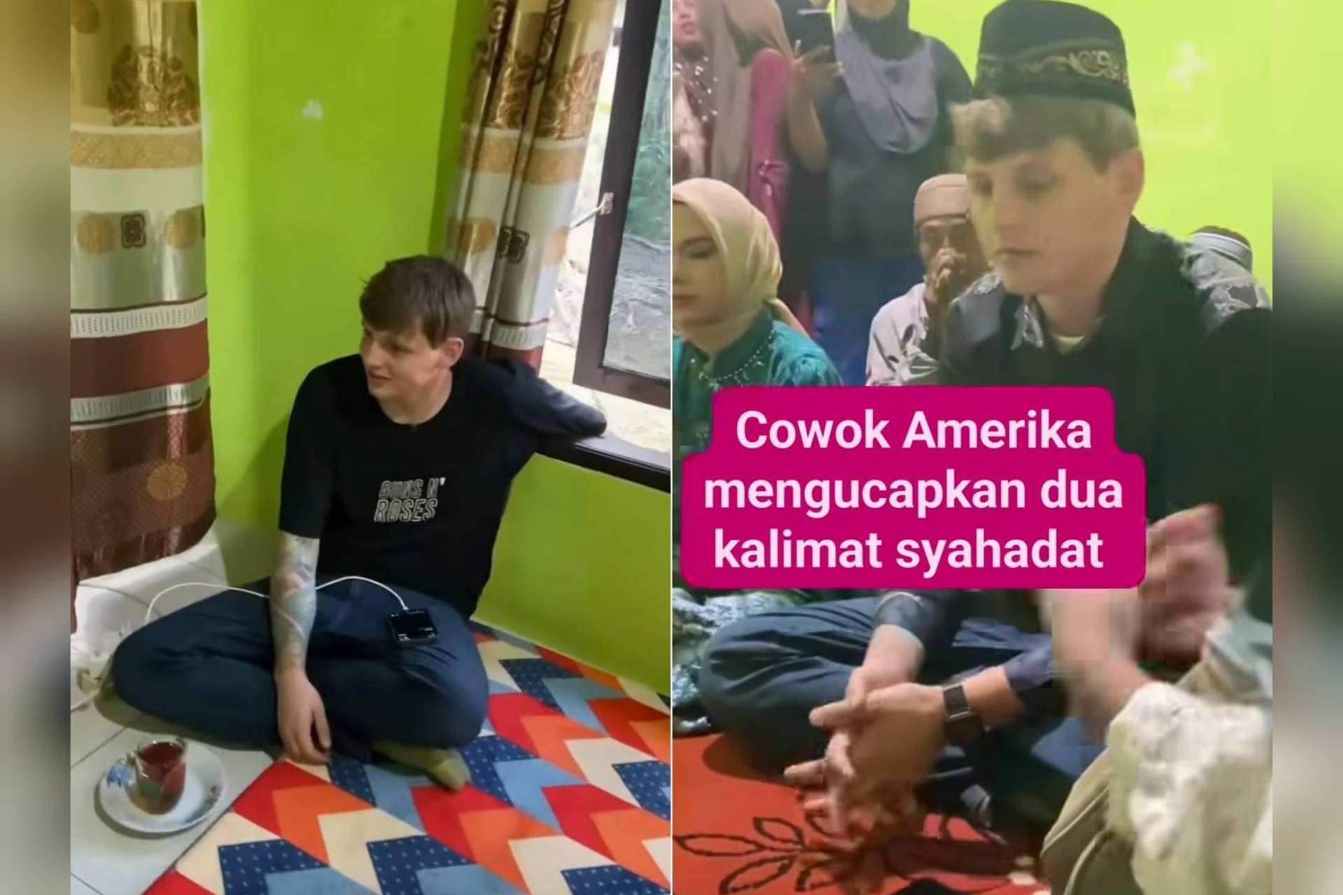 Rela Habiskan Puluhan Juta demi Gadis Maluku, Bule AS Ini Mantap Ucap Syahadat