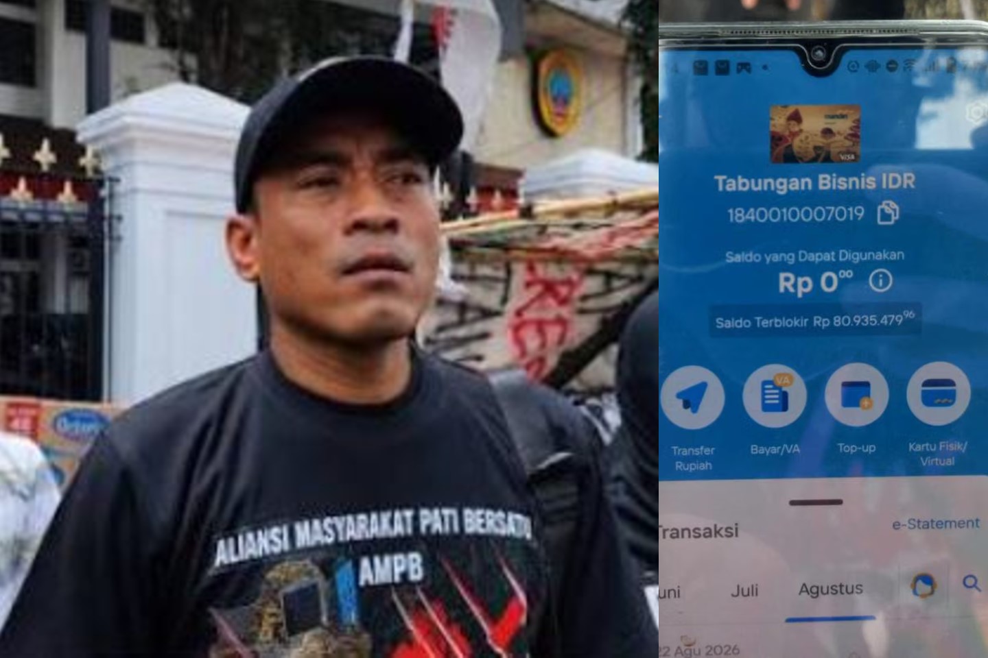 Rekening Koordinator AMPB Berisi Rp80,9 Juta Mendadak Diblokir, Dana Donasi Demo Ikut Tertahan