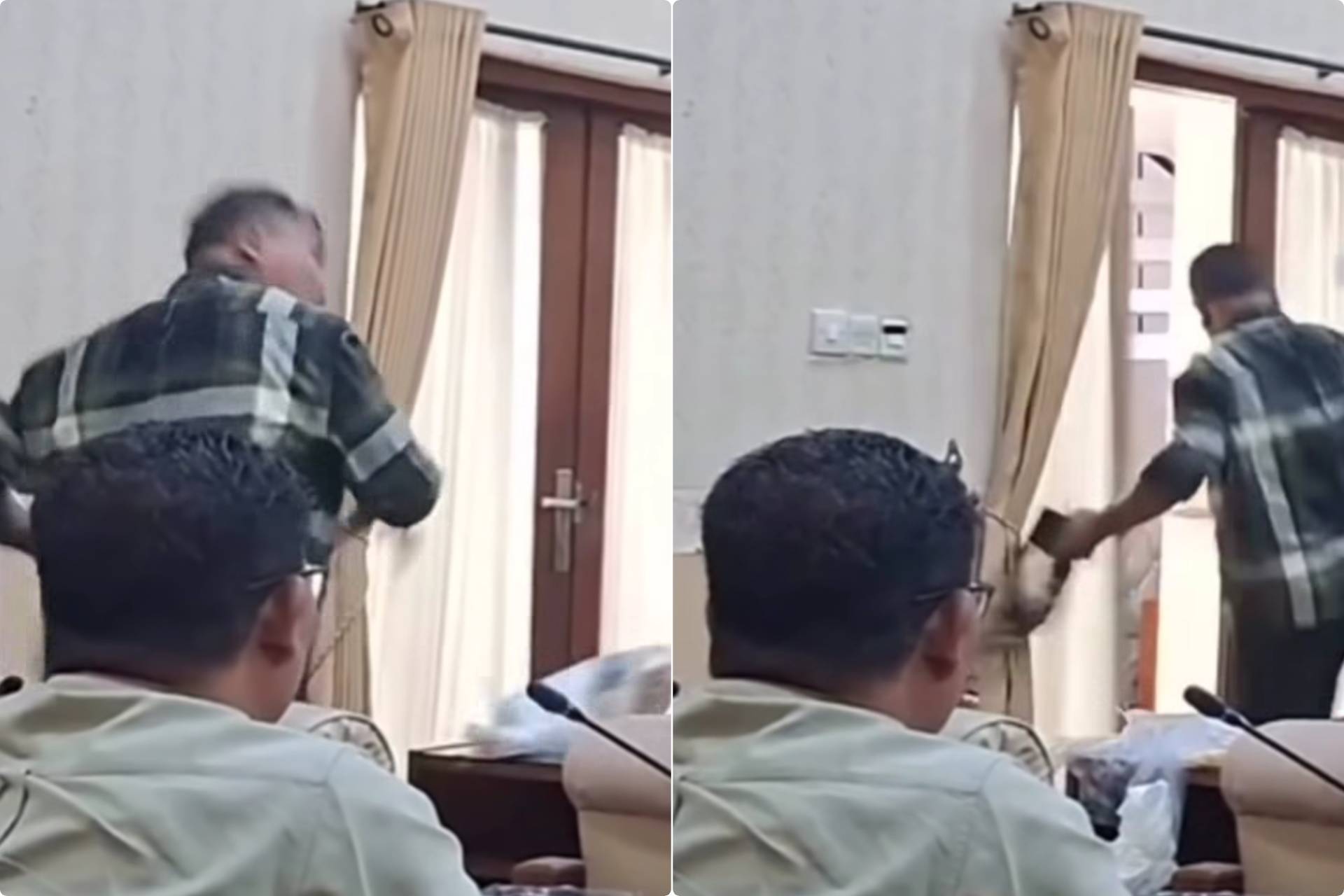 Anggota DPRD Banyuwangi Emosi Hingga Tendang Pintu Saat Pembahasan KUA-PPAS