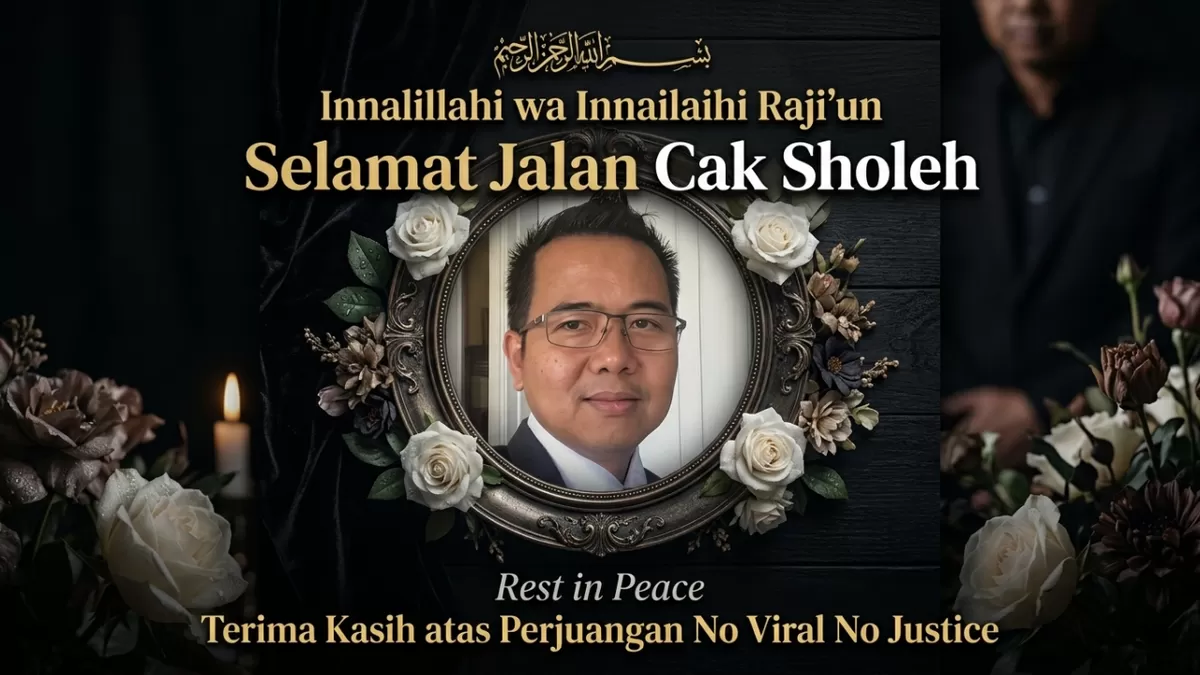 Pengacara Cak Sholeh 'No Viral No Justice' Meninggal Dunia