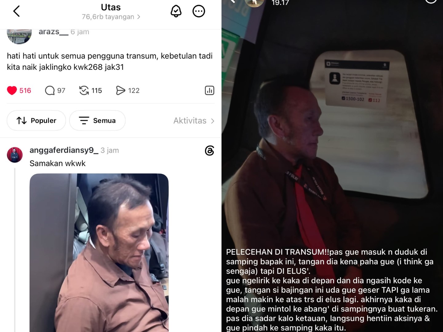 Pelecehan Seksual di Mikrotrans Jak 31, Transjakarta Usut Pelaku dan Siap Lapor Polisi