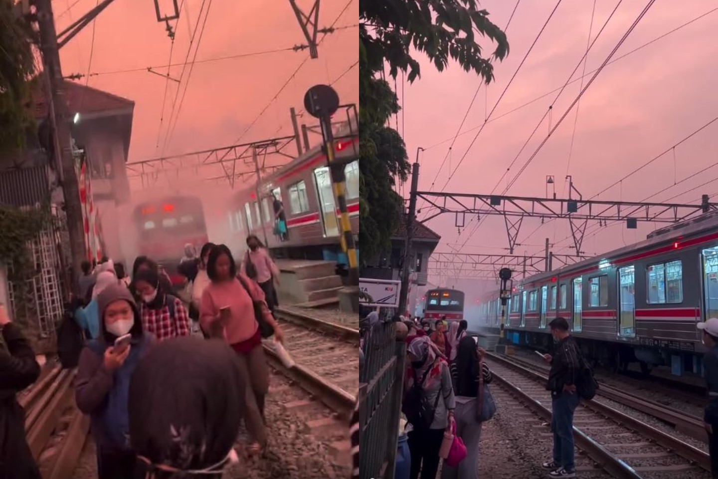 Pantograf KRL Jakarta Kota–Bogor Keluarkan Percikan Api dan Berasap, Penumpang Panik Berhamburan