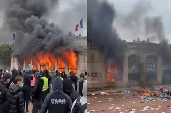 1.800 Orang Ditangkap Usai Demo Ricuh di Prancis, Penjarahan dan Pembakaran Terjadi